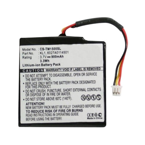 Via 1435TM Tomtom CS-TM1500SL Batterie 900mAh Compatible avec Via 1505 Via 1505M Via 1405T Via 1505T Via 1405M pour KL1 Via 1535T remplace 6027A0114501 Via 1400M Via 1405 Via 1435T